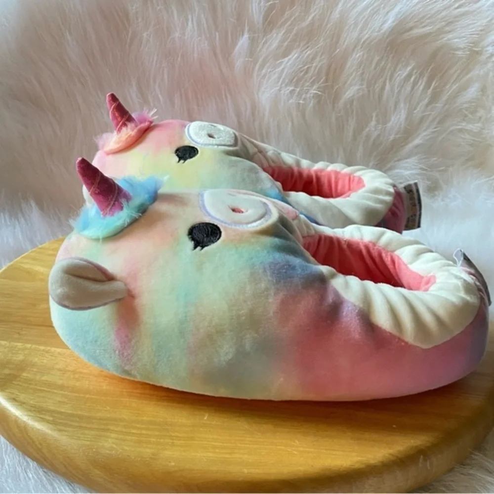 Squish mallows Slipper‎ Girls Size 4-5 Slip On Pink-Blue